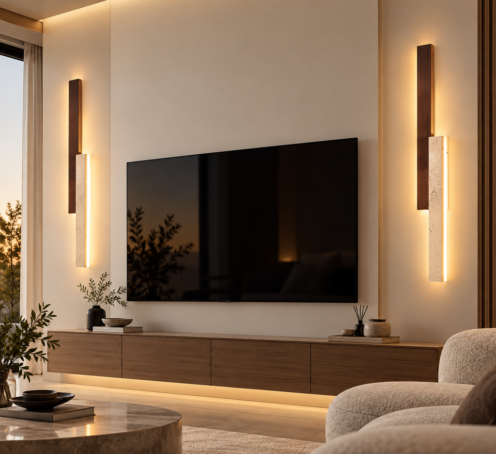 Applique Murale LED en pierre Naturelle