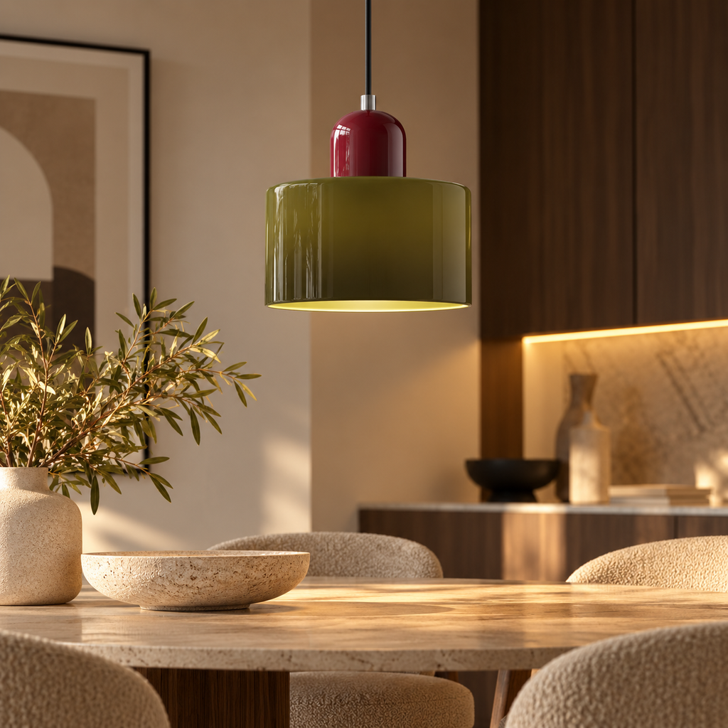 Suspension en Verre Coloré – Aura