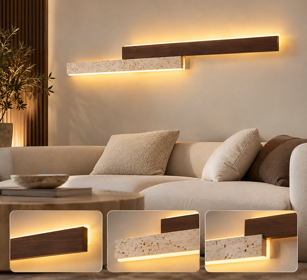 Applique Murale LED en pierre Naturelle