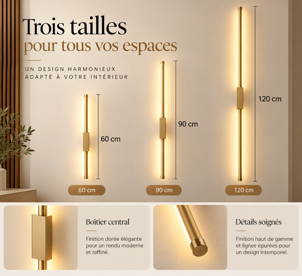 Applique Murale LED Linéaire Design