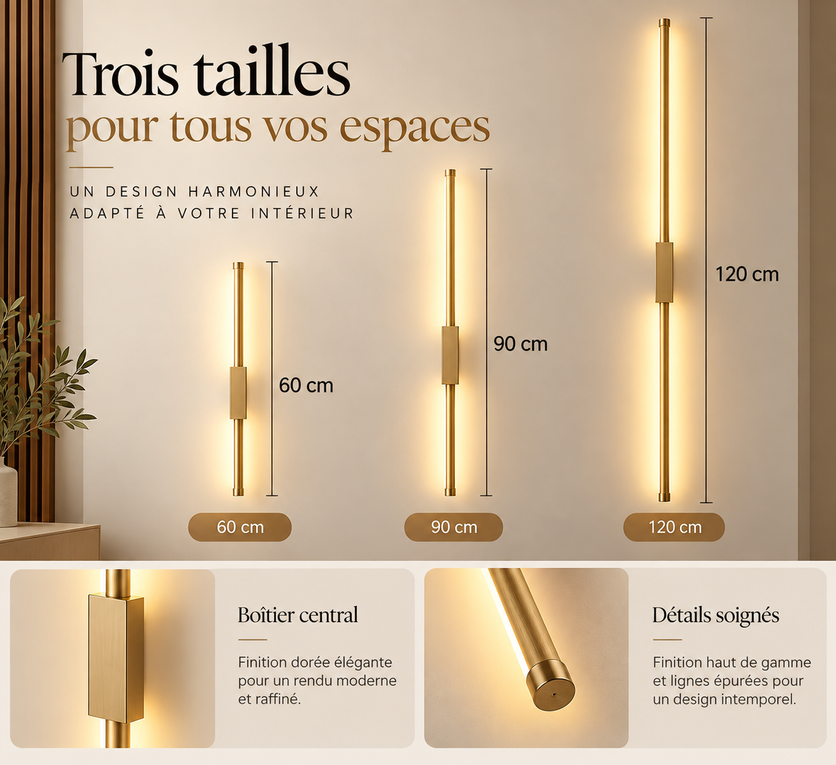 Applique Murale LED Linéaire Design